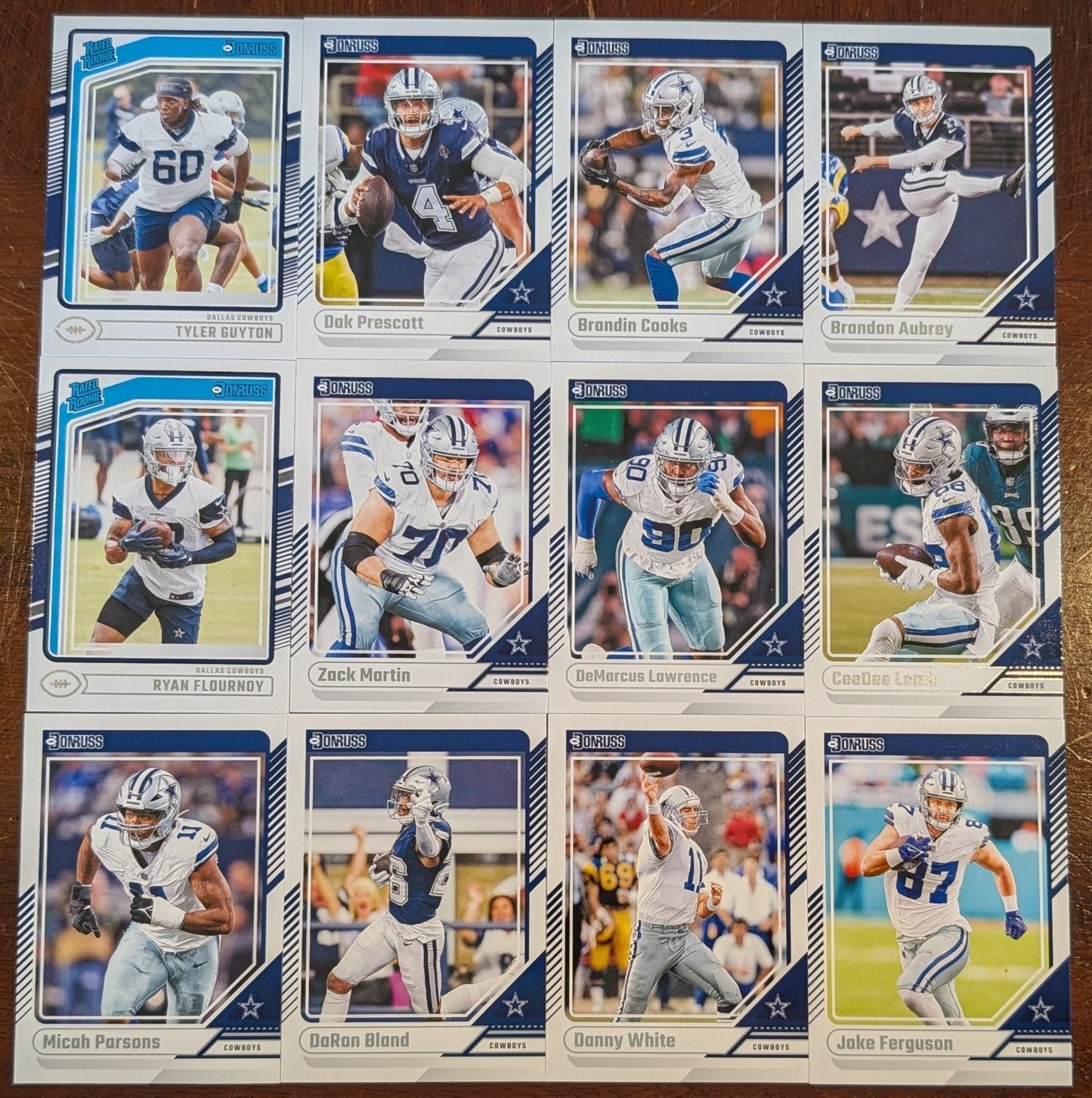 2024 Donruss Factory Sealed Dallas Cowboys NFL Team Set Dak Prescott plaque