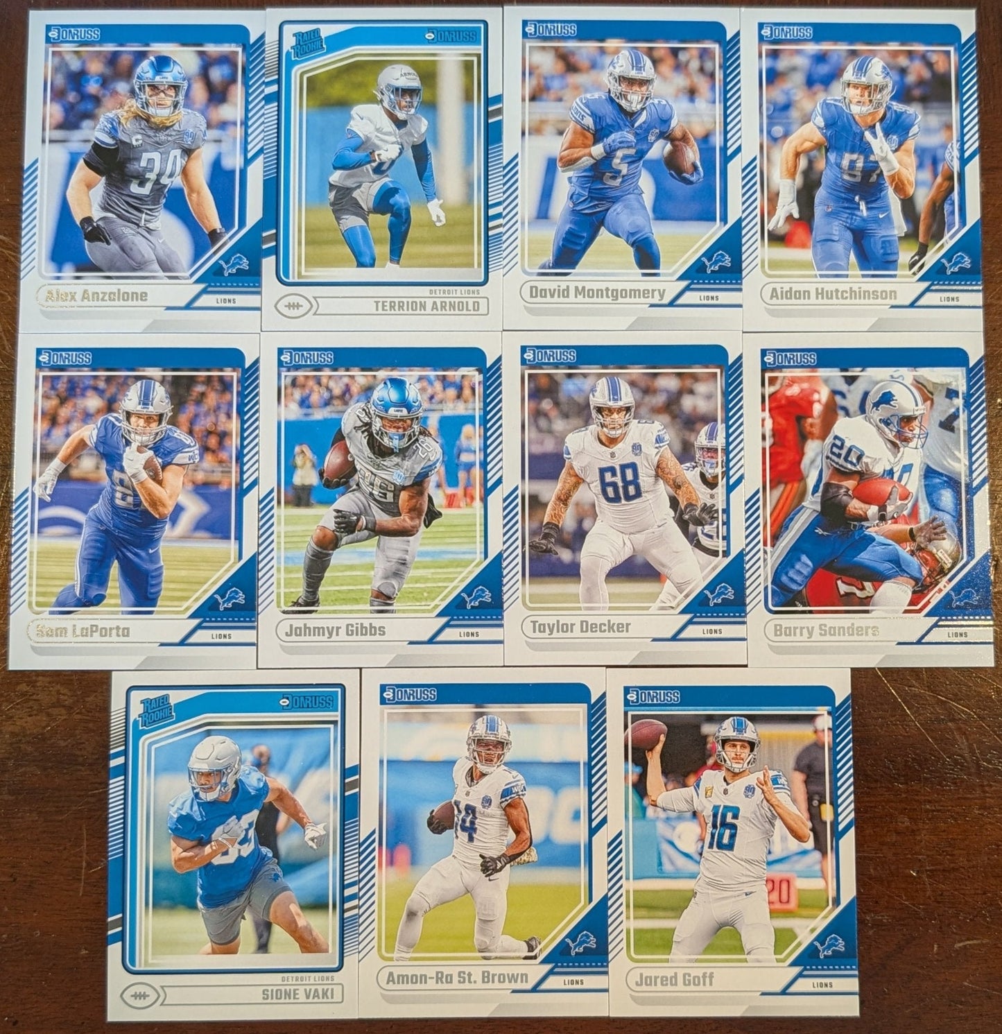 2024 Donruss Factory Sealed Detroit Lions NFL Team Set Amon Ra St-Brown plaque