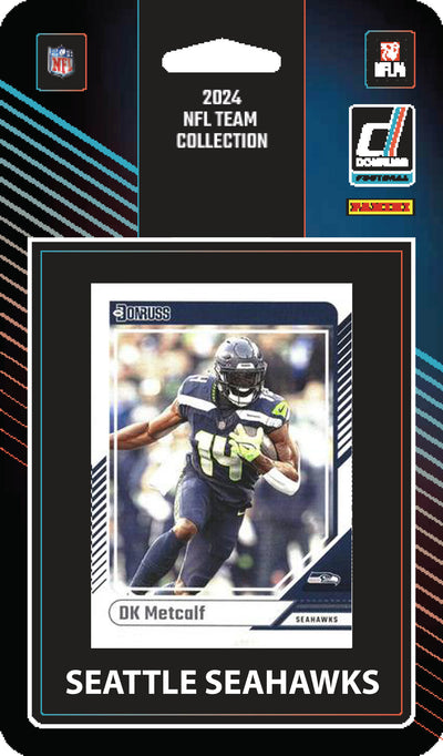 2024 Donruss Factory Sealed Seattle Seahawks NFL Team Set Metcalf plaque