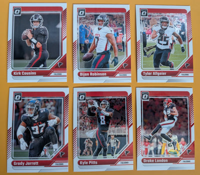 2024 Donruss Optic NFL Team Pack Atlanta Falcons Bijan Robinson plaque