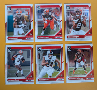 2024 Donruss Optic NFL Team Pack Cleveland Browns Myles Garrett plaque