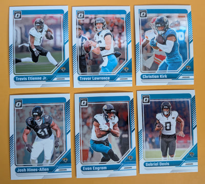 2024 Donruss Optic NFL Team Pack Jacksonville Jaguars Trevor Lawrence plaque