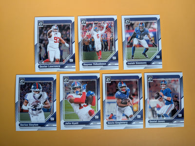 2024 Donruss Optic NFL Team Pack New York Giants Brian Burns plaque