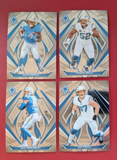 2024 Panini Phoenix NFL Team Pack Los Angeles Chargers Justin Herbert Joey Bosa plaque