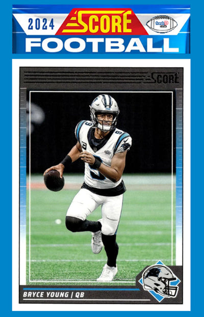 2024 SCORE NFL Carolina Panthers Team Set Bryce Young Jonathan Brooks RC plaque