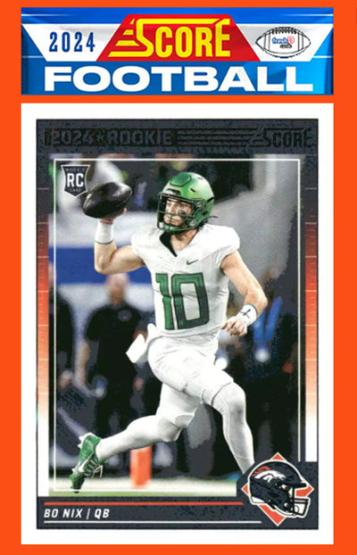 2024 SCORE NFL Denver Broncos Team Set Bo Nix RC 332 John Elway plaque