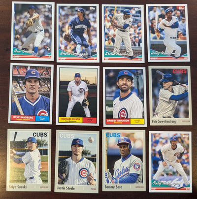 2024 Topps Archives Team Set Chicago Cubs Shota Imanaga PCA RC 1961 1994 1970 plaque