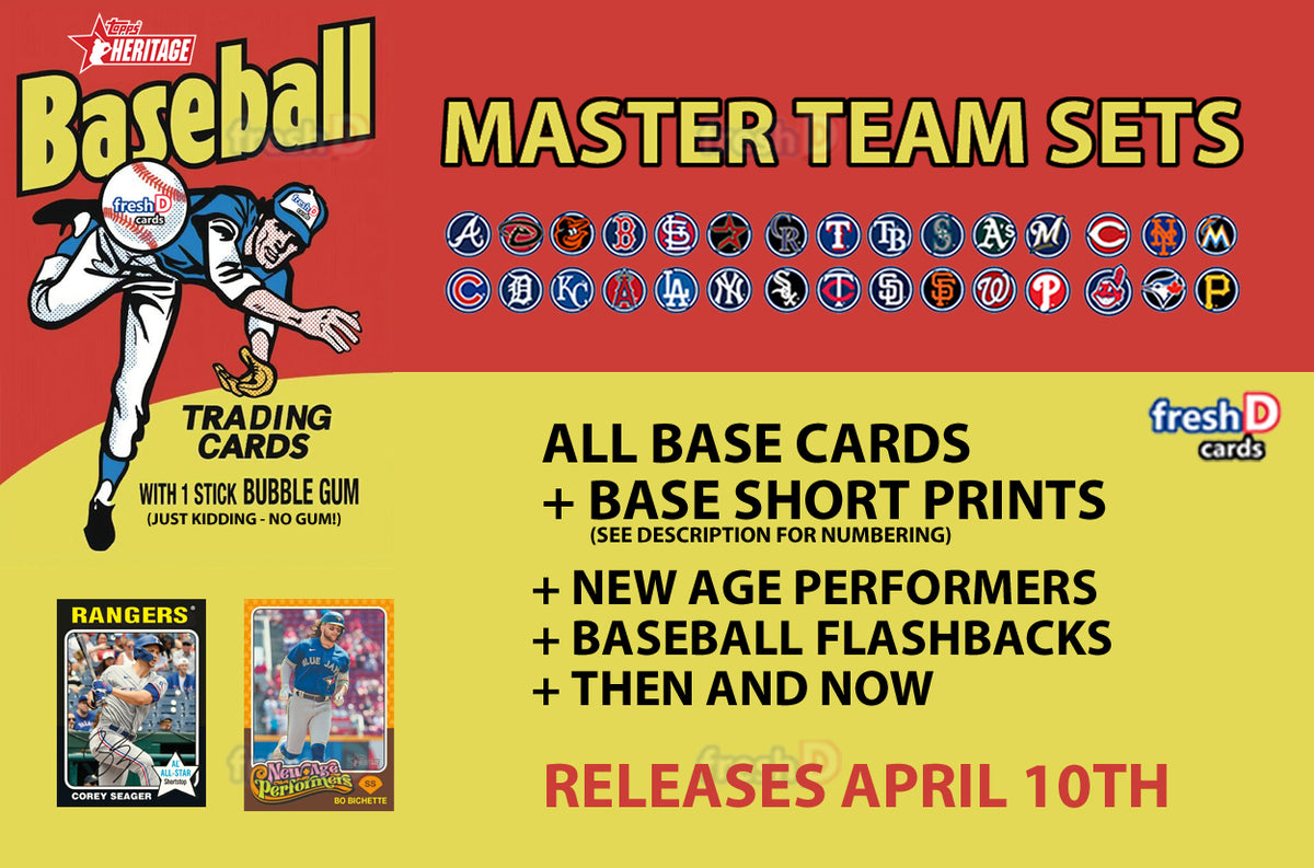 2024 Topps Heritage 1975 Master Team Set Cincinnati Reds Elly De La Cruz Bench plaque