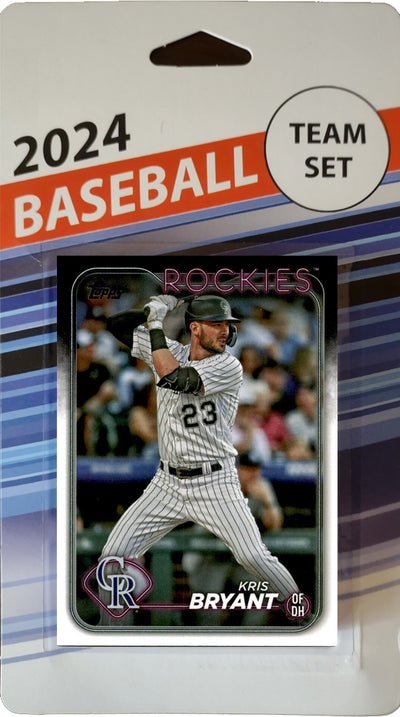 2024 Topps Series 1 Team Set Colorado Rockies Kris Bryant hand-collated team set