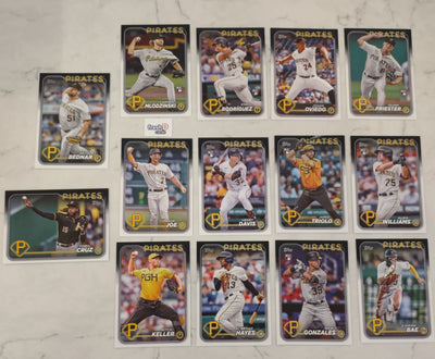 2024 Topps Series 1 Team Set In Hand Pittsburgh Pirates Henry Davis RC Endy plaque