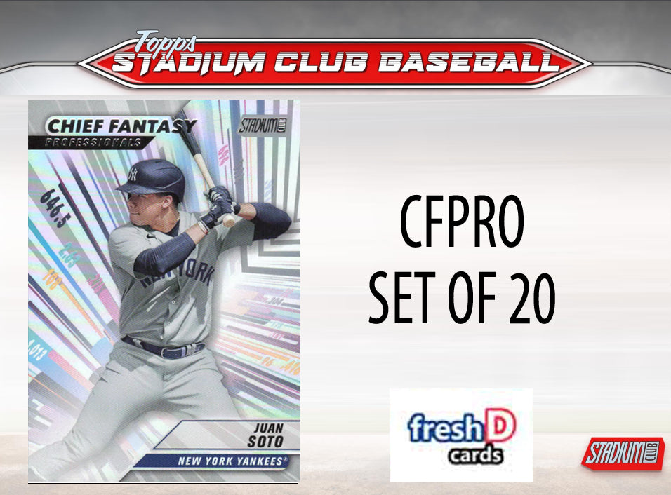 2024 Topps Stadium Club CFPRO Complete Set 20 Ohtani Soto Freeman plaque