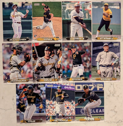 2024 Topps Stadium Club Team Set (11) Pittsburgh Pirates Paul Skenes RC 237 Clemente plaque