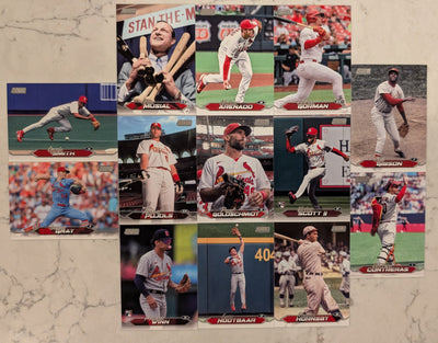 2024 Topps Stadium Club Team Set (13) St Louis Cardinals Pujols Musial Bob Gibson plaque