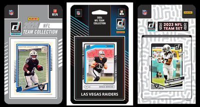 2025 2024 2023 Donruss NFL Factory Sealed Team Set 3 Pack Las Vegas Raiders Bowers Jeanty