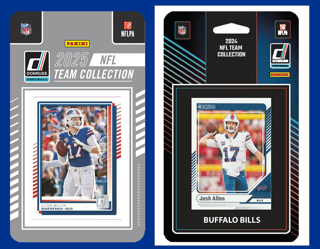2025 2024 Donruss NFL Factory Sealed Team Set 2 Pack Buffalo Bills Josh Allen James Cook