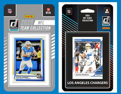 2025 2024 Donruss NFL Factory Sealed Team Set 2 Pack Los Angeles Chargers Justin Herbert