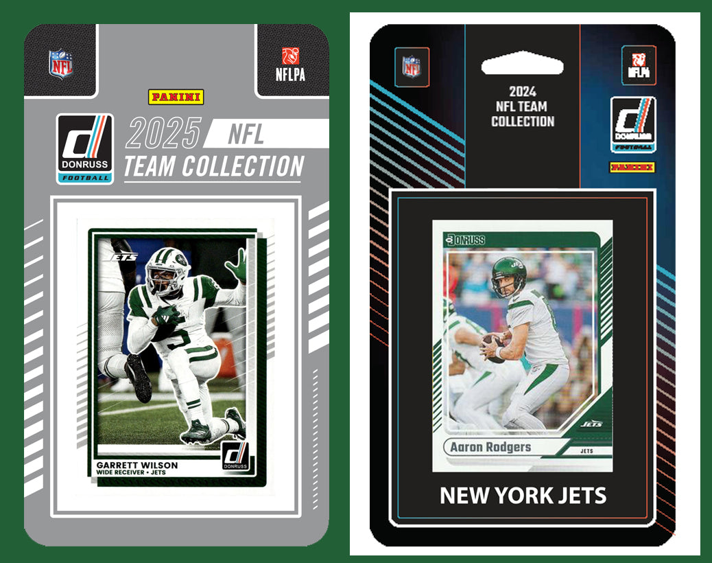 2025 2024 Donruss NFL Factory Sealed Team Set 2 Pack New York Jets - Garrett Wilson Namath