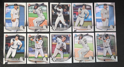 2025 BOWMAN Chrome + Paper Prospects Team Set BCP Chicago White Sox Kyle Teel Montgomery plaque
