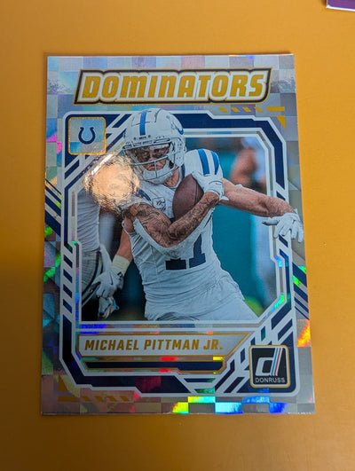 2025 DONRUSS Dominators Foil Michael Pittman Jr Indianapolis Colts plaque
