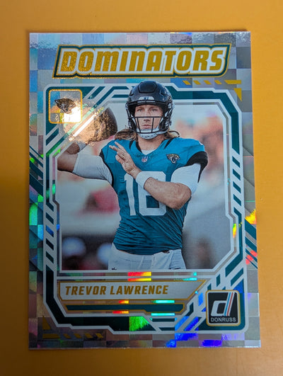 2025 DONRUSS Dominators Foil Trevor Lawrence Jacksonville Jaguars plaque