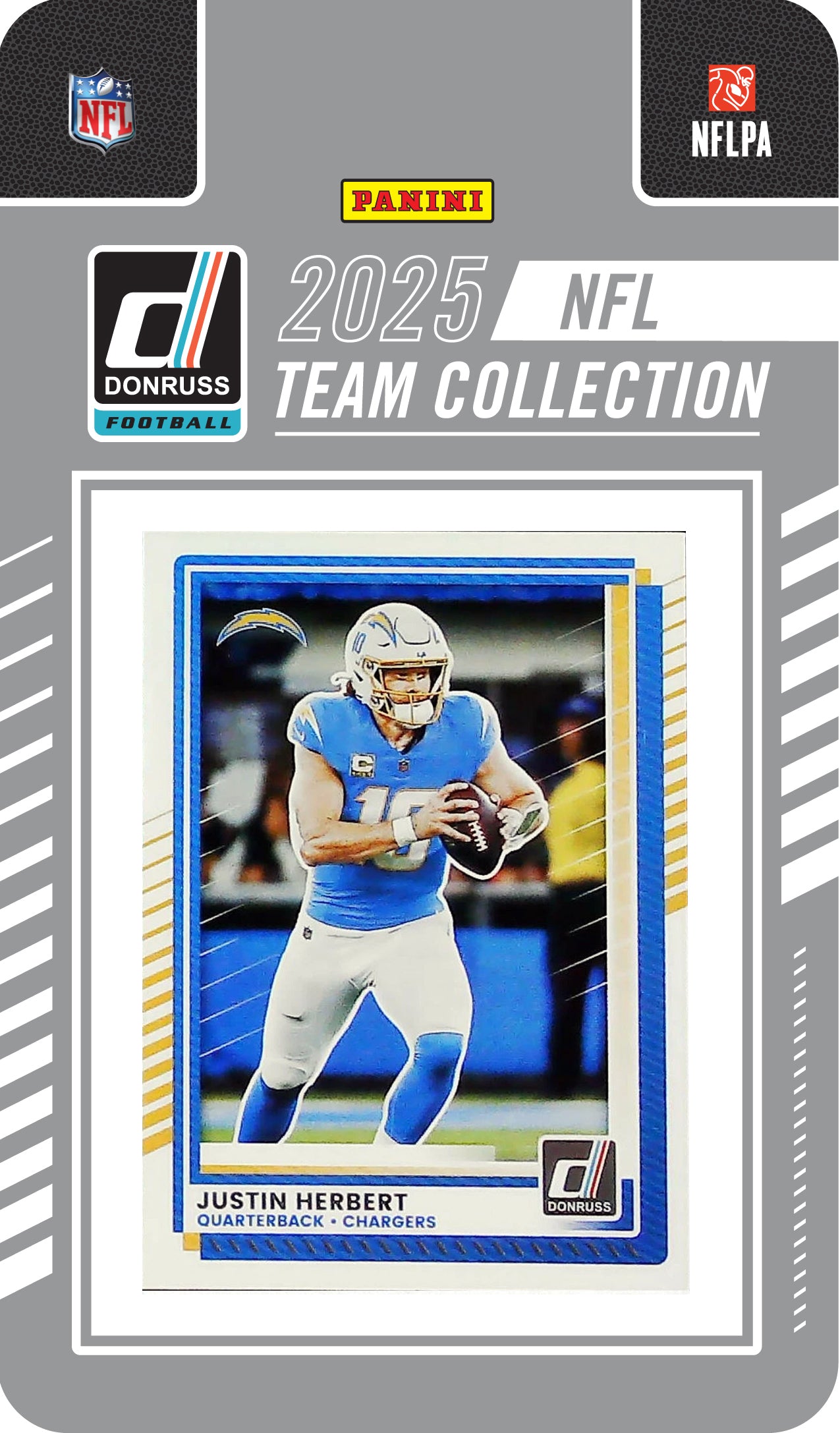 2025 Donruss NFL Factory Team Set + 20 Card Pack Los Angeles Chargers Herbert Hampton RC hand-collated team set