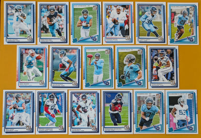 2025 Donruss NFL Team Set Tennessee Titans - 350 Cam Ward RC hand-collated team set