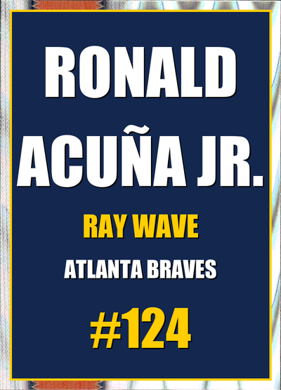 2026 Topps Chrome Ronald Acuña Jr. Ray Wave Refractor #124