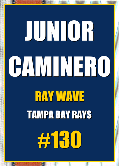 2026 Topps Chrome Junior Caminero Ray Wave Refractor #130