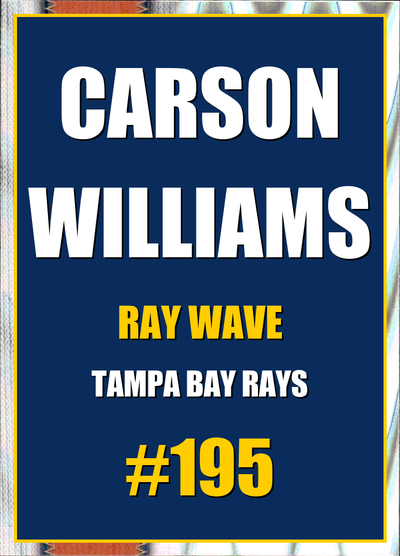 2026 Topps Chrome Carson Williams Ray Wave Refractor #195