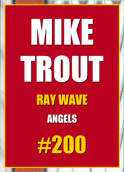 2026 Topps Chrome Mike Trout Ray Wave Refractor #200
