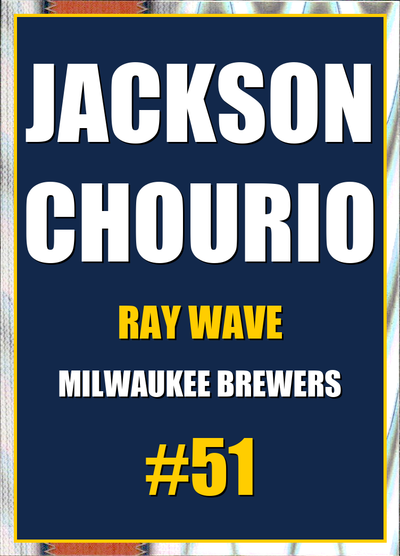 2026 Topps Chrome Jackson Chourio Ray Wave Refractor #51