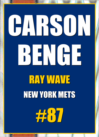 2026 Topps Chrome Carson Benge Ray Wave Refractor #87