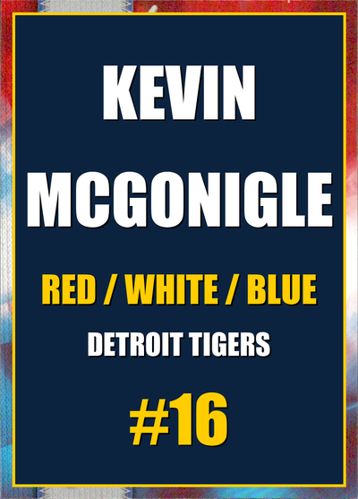 2026 Topps Chrome Kevin McGonigle Red White & Blue (RWB) Refractor #16