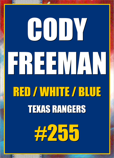 2026 Topps Chrome Cody Freeman Red White & Blue (RWB) Refractor #255
