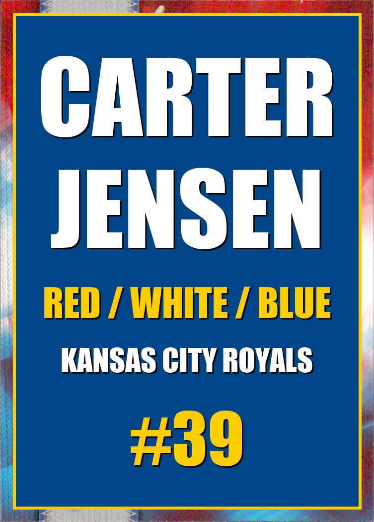 2026 Topps Chrome Carter Jensen Red White & Blue Refractor #39