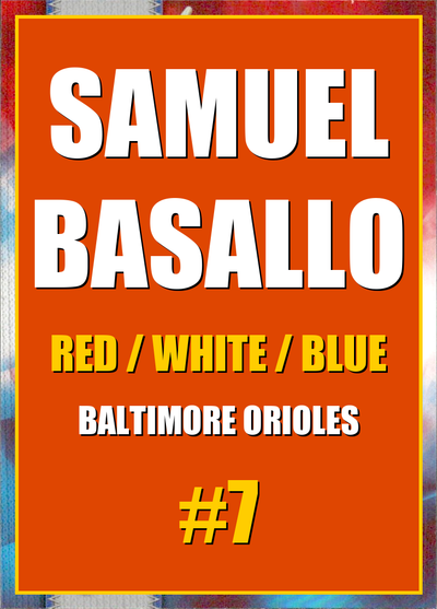 2026 Topps Chrome Samuel Basallo Red White & Blue (RWB) Refractor #7