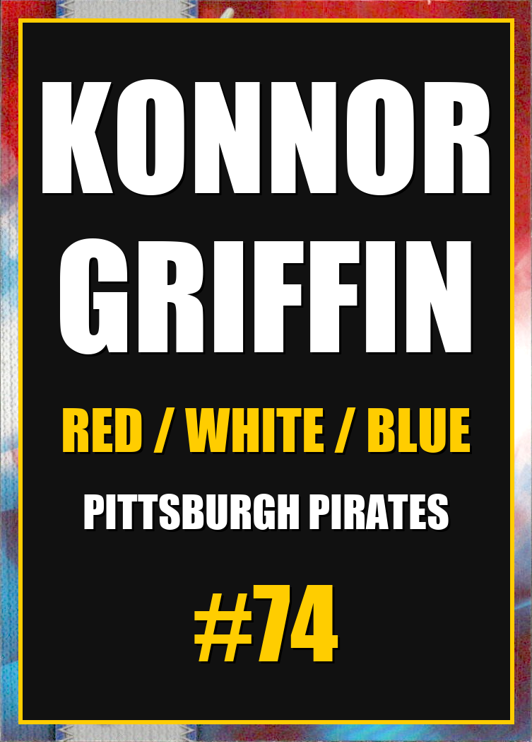 2026 Topps Chrome Konnor Griffin Red White & Blue Refractor #74