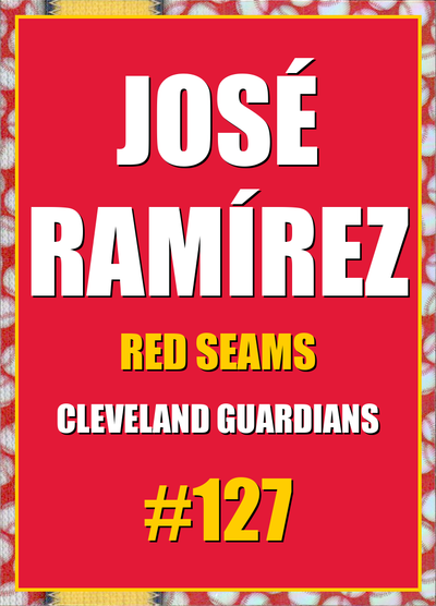 2026 Topps Chrome José Ramírez Red Seams Refractor #127