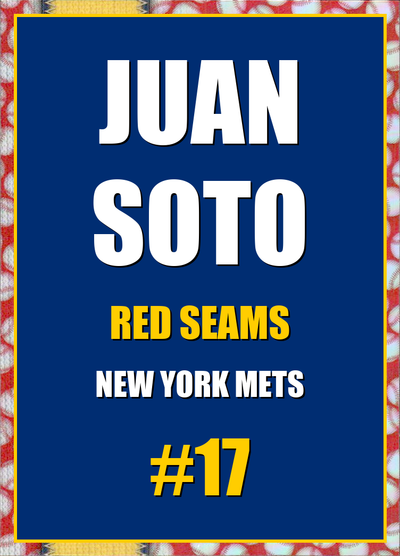 2026 Topps Chrome Juan Soto Red Seams Refractor #17