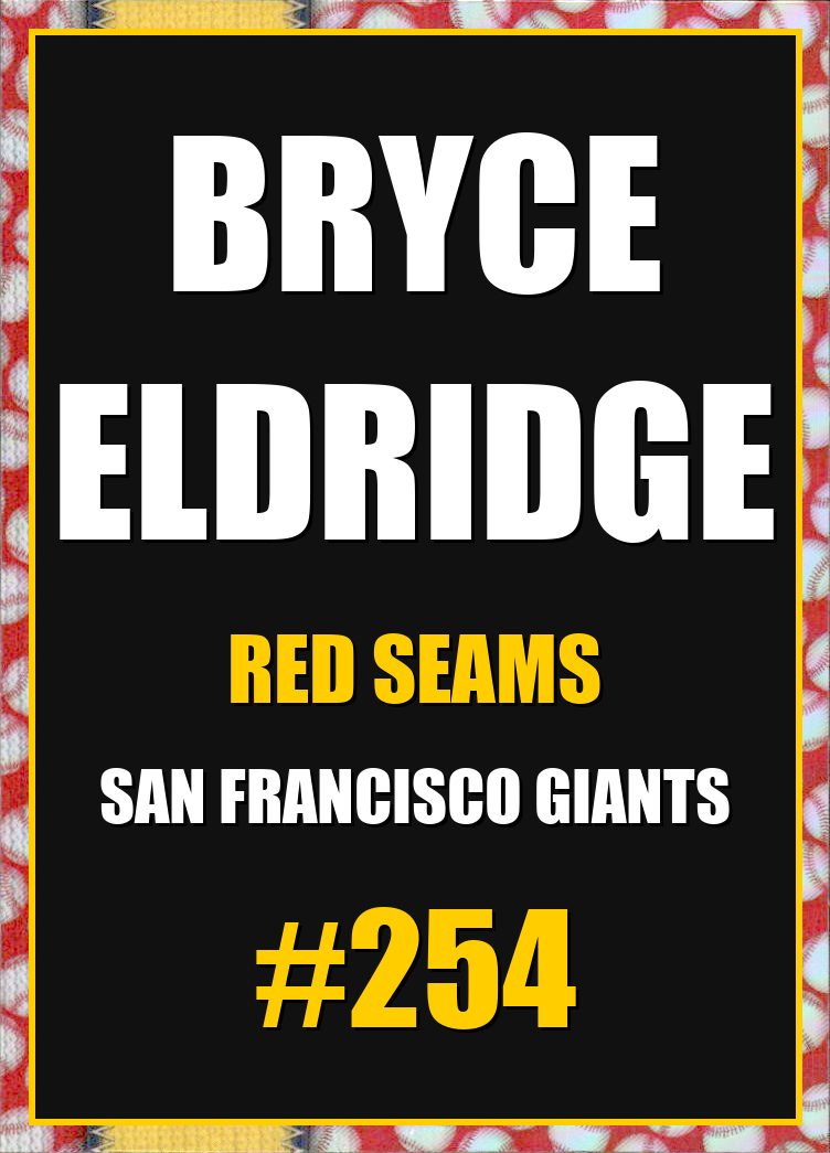 2026 Topps Chrome Bryce Eldridge Red Seams Refractor #254