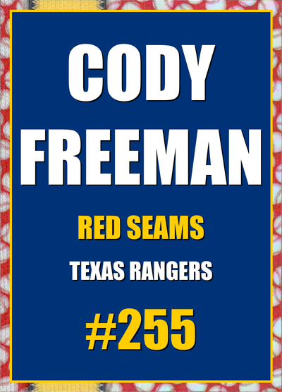 2026 Topps Chrome Cody Freeman Red Seams Refractor #255