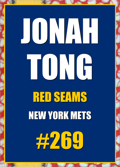2026 Topps Chrome Jonah Tong Red Seams Refractor #269