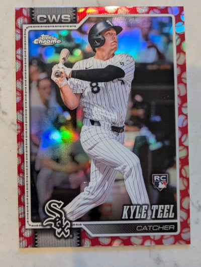 2026 Topps Chrome Kyle Teel Red Seams Refractor #63