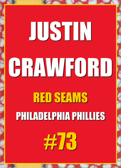 2026 Topps Chrome Justin Crawford Red Seams Refractor #73