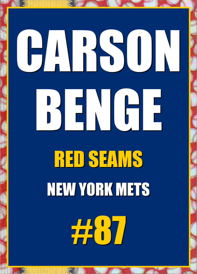 2026 Topps Chrome Carson Benge Red Seams Refractor #87