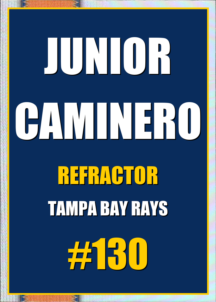 2026 Topps Chrome Junior Caminero Refractor #130