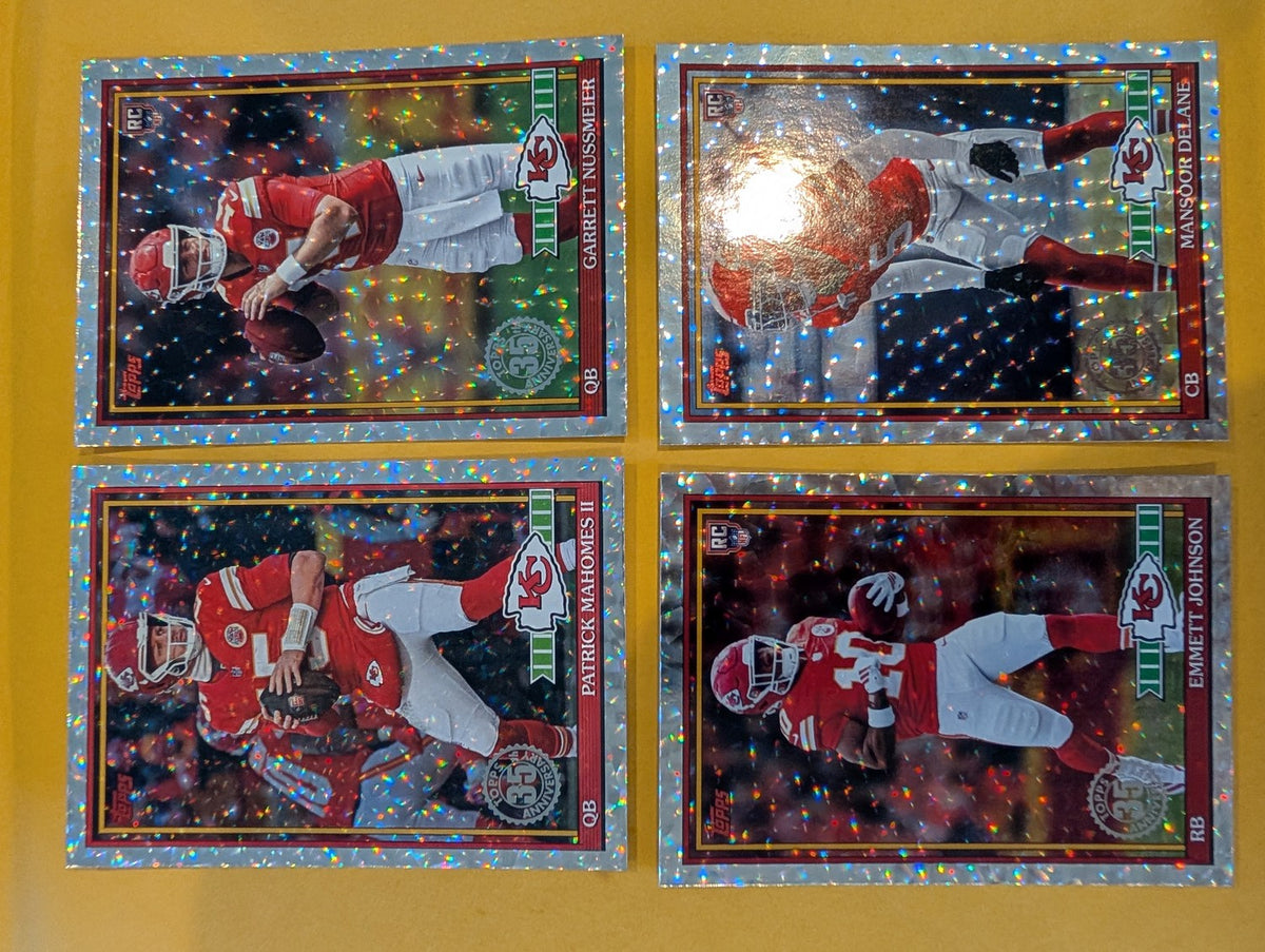 2026 Topps Football Kansas City Chiefs 1991 Topps Mega Box Crackle Foil Insert Pack - 4 Cards