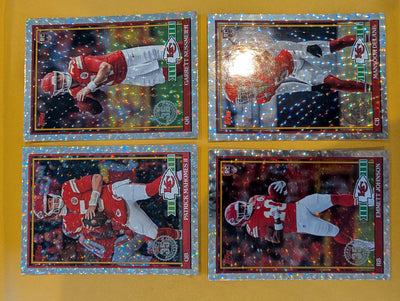 2026 Topps Football Kansas City Chiefs 1991 Topps Mega Box Crackle Foil Insert Pack - 4 Cards