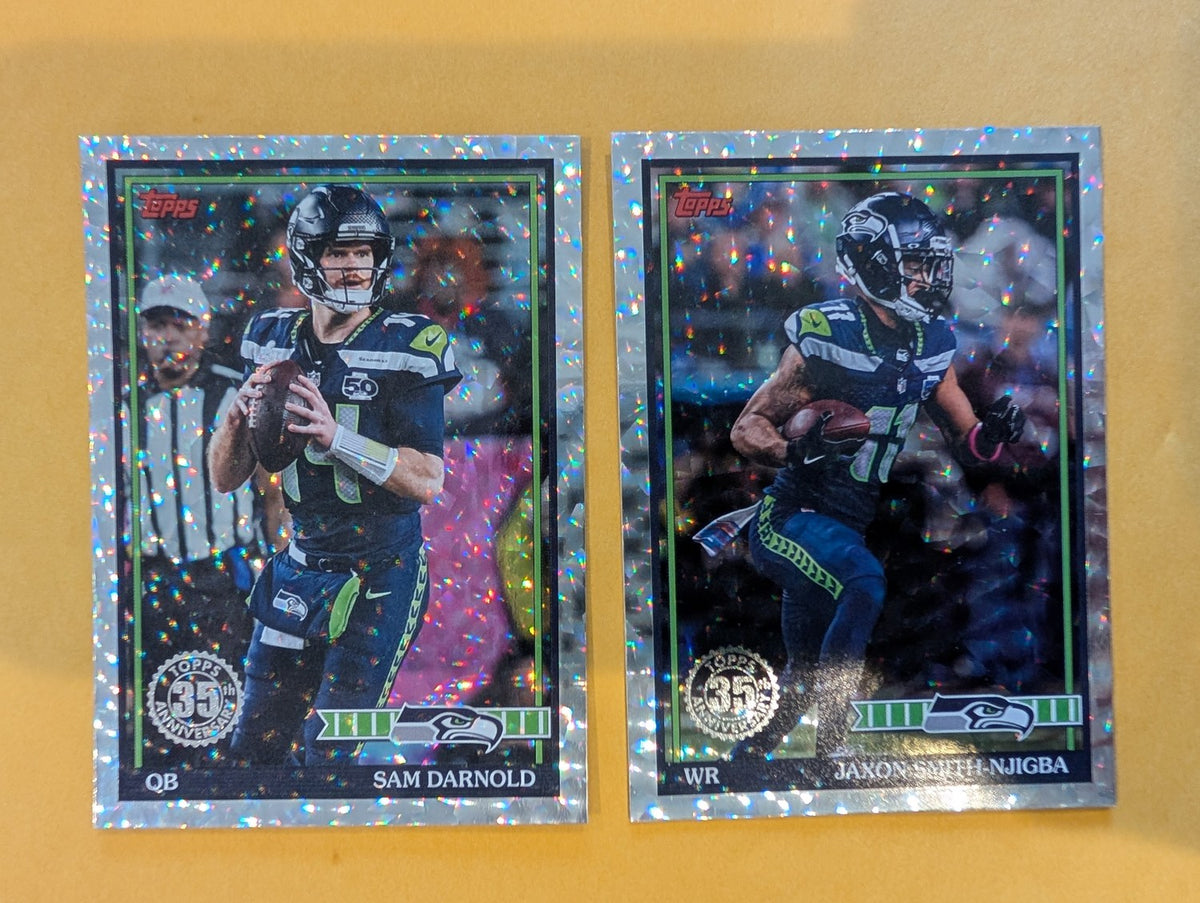 2026 Topps Football Seattle Seahawks 1991 Topps Mega Box Crackle Foil Insert Pack - 2 Cards