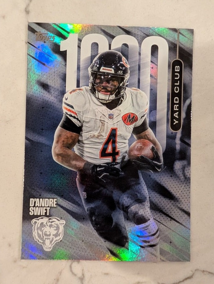 2026 Topps Football D'Andre Swift Bears 1000 Yard Club Case Hit SSP #1YC-12